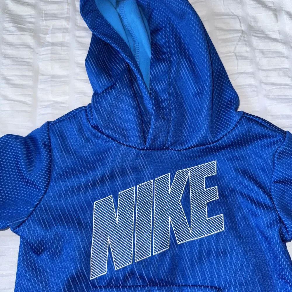 Nike Dri Fit Pullover Hoodie Toddler Boy 3T Blue NEW !